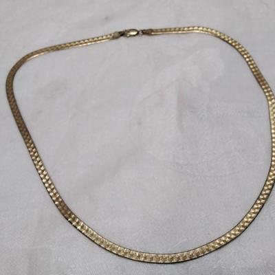 Milor Italian 19" Gold Vermeil Necklace