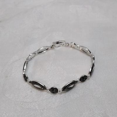 Marcasite 7.5" 925 Bracelet