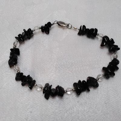 Vintage Garnets 925 7" Bracelet