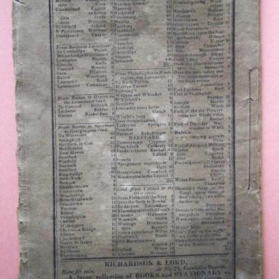1822 FARMER'S ALMANACK printed in Boston