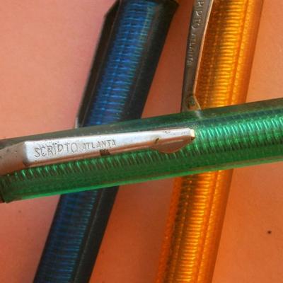 3) Vintage Scripto Mechanical Pencils,