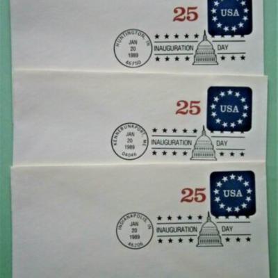 (6) Different US 1989 Inauguration Day Covers