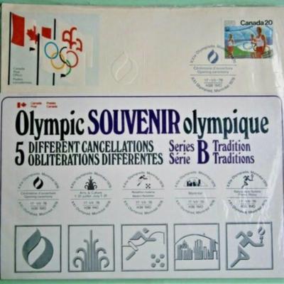 (5) Different CANADA 1976 Olympics Opening Ceremony Official Covers