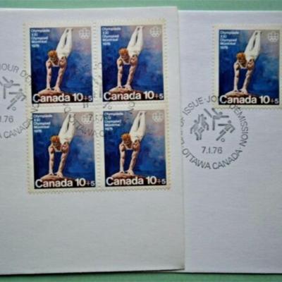 (2) Different Ottawa CANADA 1976 Olympics Covers