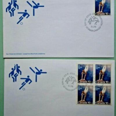 (2) Different Ottawa CANADA 1976 Olympics Covers