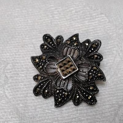 Antique Marcasite 925 Brooch