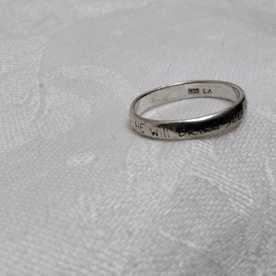 Inspirational 925 Ring Size 9