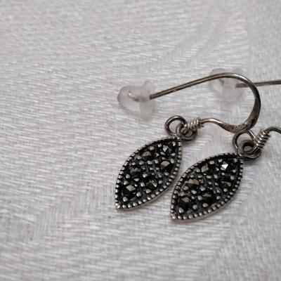 Vintage 925 Marcasite Earrings