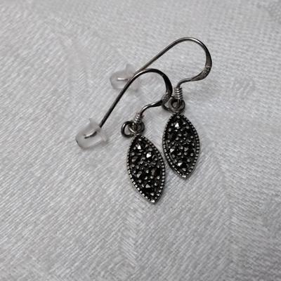 Vintage 925 Marcasite Earrings
