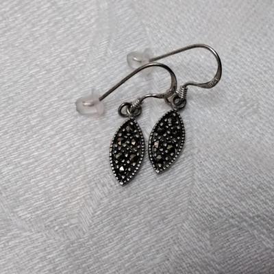 Vintage 925 Marcasite Earrings