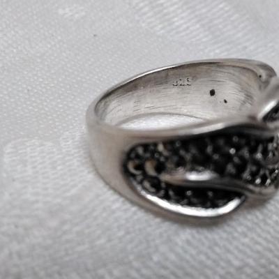 Marcasite 925 Ring Size 7.5