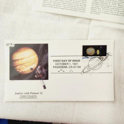 10 - FIRST DAY STAMPS - 1991 SPACE THEMED
