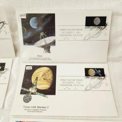 10 - FIRST DAY STAMPS - 1991 SPACE THEMED