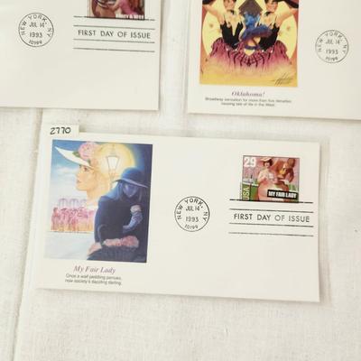 6 - FIRST DAY STAMPS - AMERICAN BROADWAY MUSICALS
