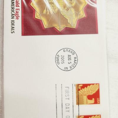 11 - FIRST DAY STAMPS - 2005 THE BALD EAGLE SYMBOL OF AMERICAN IDEALS