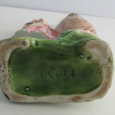 Vintage Majolica Figural Bottle