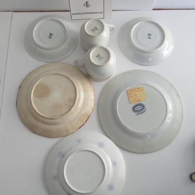 Misc Vintage Dishes, Seleisa Cup and Saucers, Blue Transferware, England