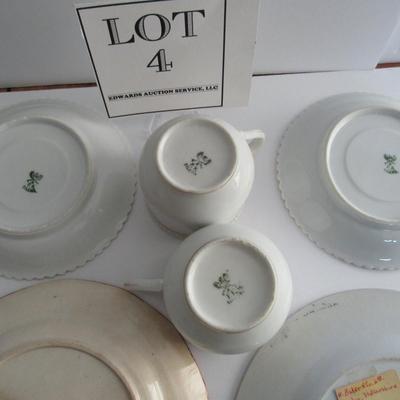 Misc Vintage Dishes, Seleisa Cup and Saucers, Blue Transferware, England