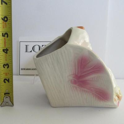 Vintage Pottery Planter With Child Design