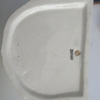 Misc Small Dishes and Picture Frames, Cat Wall Pocket, Read Description