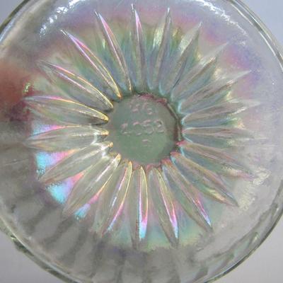 Older Clear Carnival Glass Footed Bowl