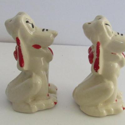 Vintage Dog Salt and Pepper Shakers