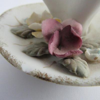 Older Hand Shaped Ring Holder and Girl Figurine