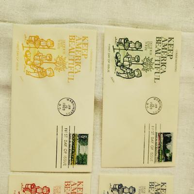 4 - FIRST DAY STAMPS - 1969 KEEP AMERICAN BEAUTIFUL