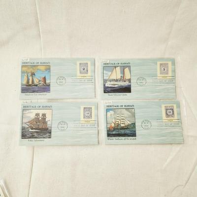 4 - FIRST DAY STAMPS - 2002 HERITAGE OF HAWAI'I