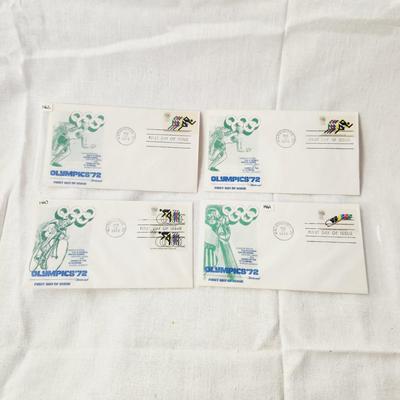 4 - FIRST DAY STAMPS - 1972 OLYMPICS