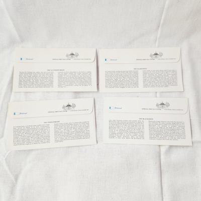 4 - FIRST DAY STAMPS - 1977 CHARLES BERGER ART WORK