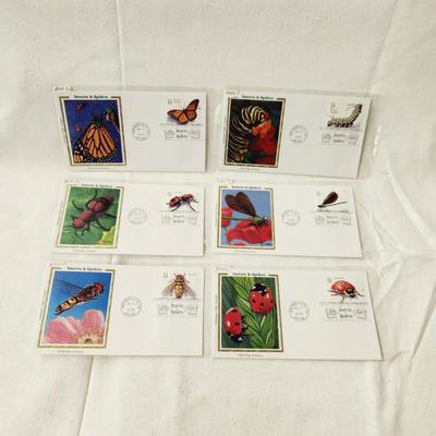 6 - FIRST DAY STAMPS - 1999 INSECTS & SPIDERS #1