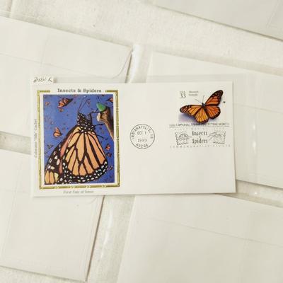 6 - FIRST DAY STAMPS - 1999 INSECTS & SPIDERS #1