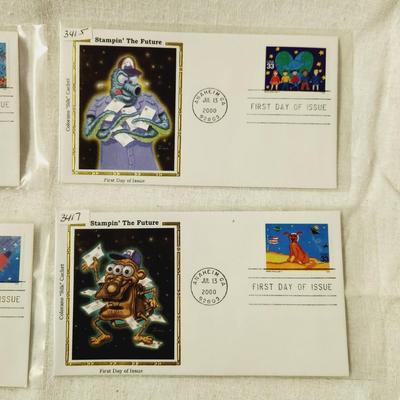 4 - FIRST DAY STAMPS - 2000 STAMPIN THE FUTURE