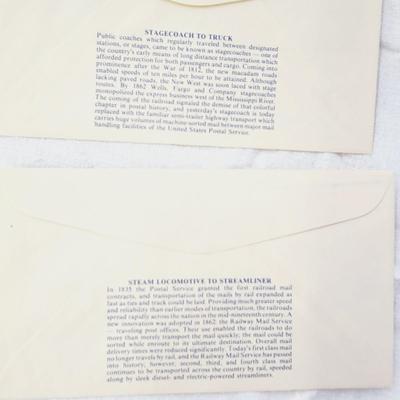 4 - FIRST DAY STAMPS - 1975 BICENTENNIAL OF THE UNITED STATES POSTAL SERVICE