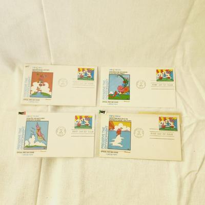 4 - FIRST DAY STAMPS - 1974 PRESERVE THE ENVIRONMENT