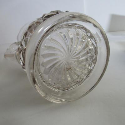 Antique Pressed Glass Tall Pitcher
