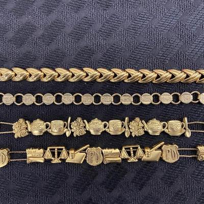 Designer Gold tone bracelets