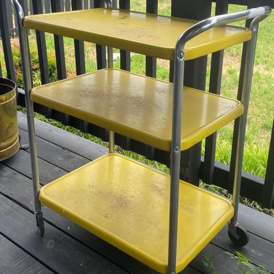 Vintage Yellow Cart