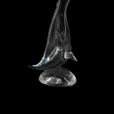 Glass Penguin Sculpture