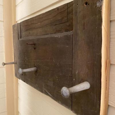 Cowboy Drawing and Rustic Hangers