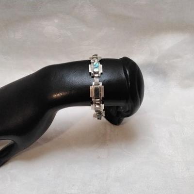Vintage Abalone 925 7" Bracelet