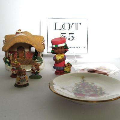 3 Older Hallmark Christmas Ornaments, MIB