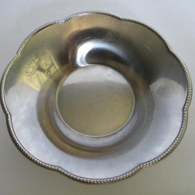 Metal Tall Wine Bottle Holder and Italy Metal Bowl