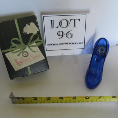 Nice Vintage Red Cross Shoes Advertising Plastic Shoe in Original Box