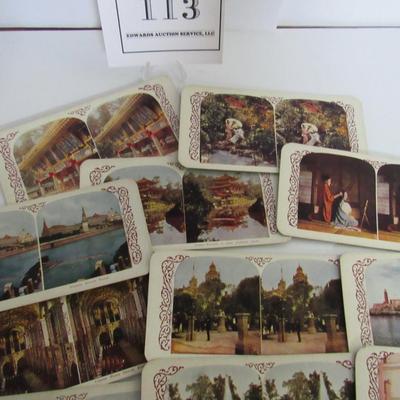 Lot of 14 Antique Stereoviewer Cards of Japan, Russia, Mexico City, Cuba, Chili