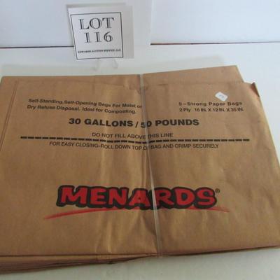 Pack of Unused Lawn Bags
