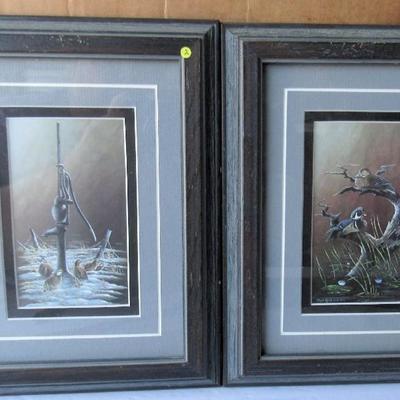Lot 138: Smaller Beautiful Decorative Prints, 1 By Floyd Hubbard, About 7" Wide
