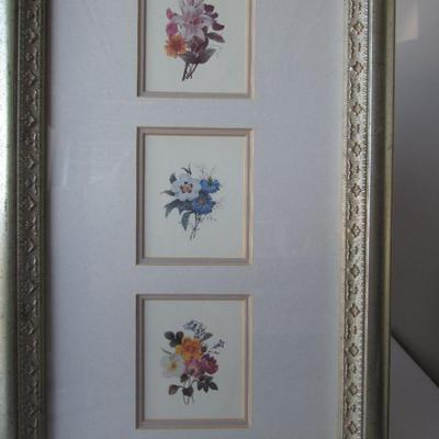 Lot 151: 2 Very Pretty Floral Framed Pictures