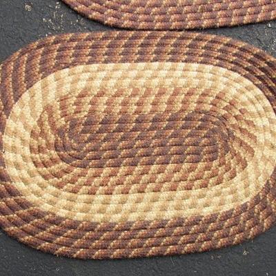Lot 154: Pair of Older Matching Oval Rugs